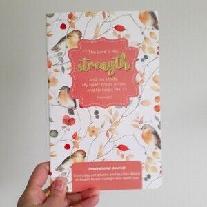 Crown Jewlz Lined STRENGTH Inspirational Journal w/ Bible Scriptures and Quotes